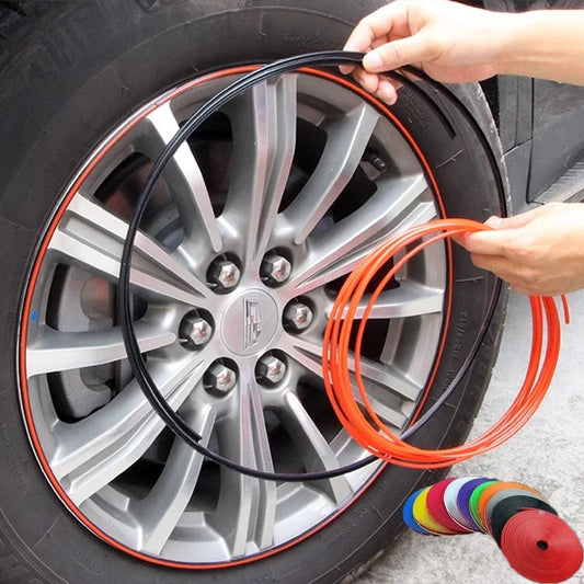 Automotive wheel hub decorative strip protective ring tire protective ring modification universal tire anti-collision strip