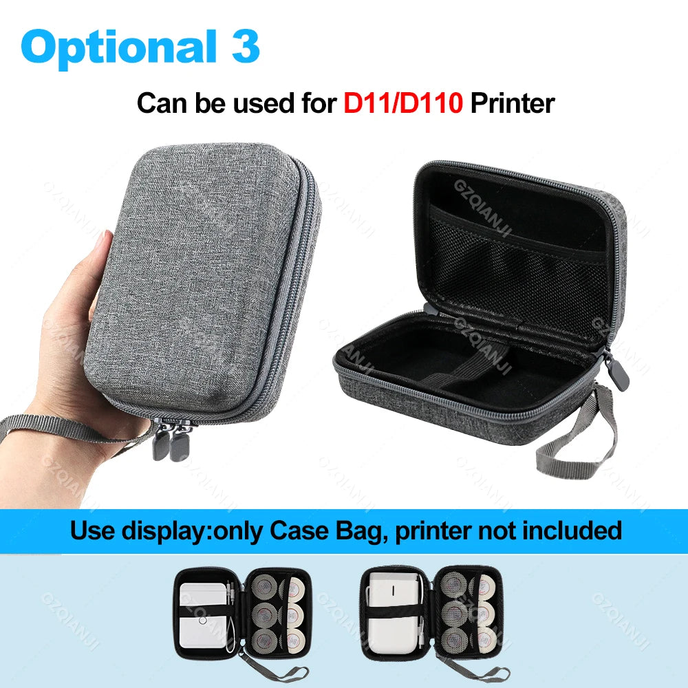 Black Bag Storage Case For Niimbot D101 D11 D110 B21 B1 B203 Label Sticker Printer maker