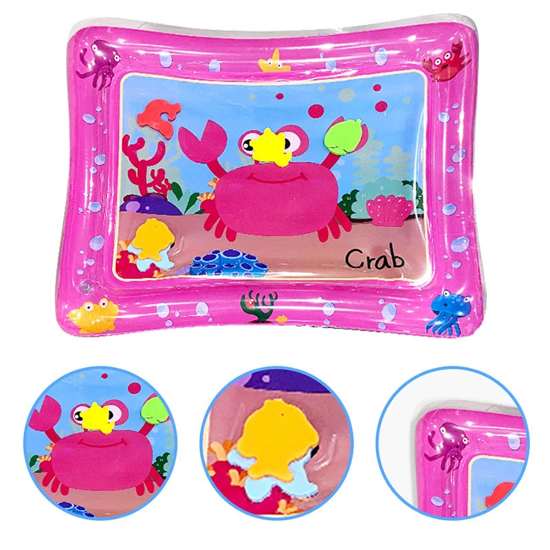 Inflatable Tummy Time Baby Water Play Mat Pink Color Premium Water Mat Infants and Toddlers is The Perfect Fun Toy