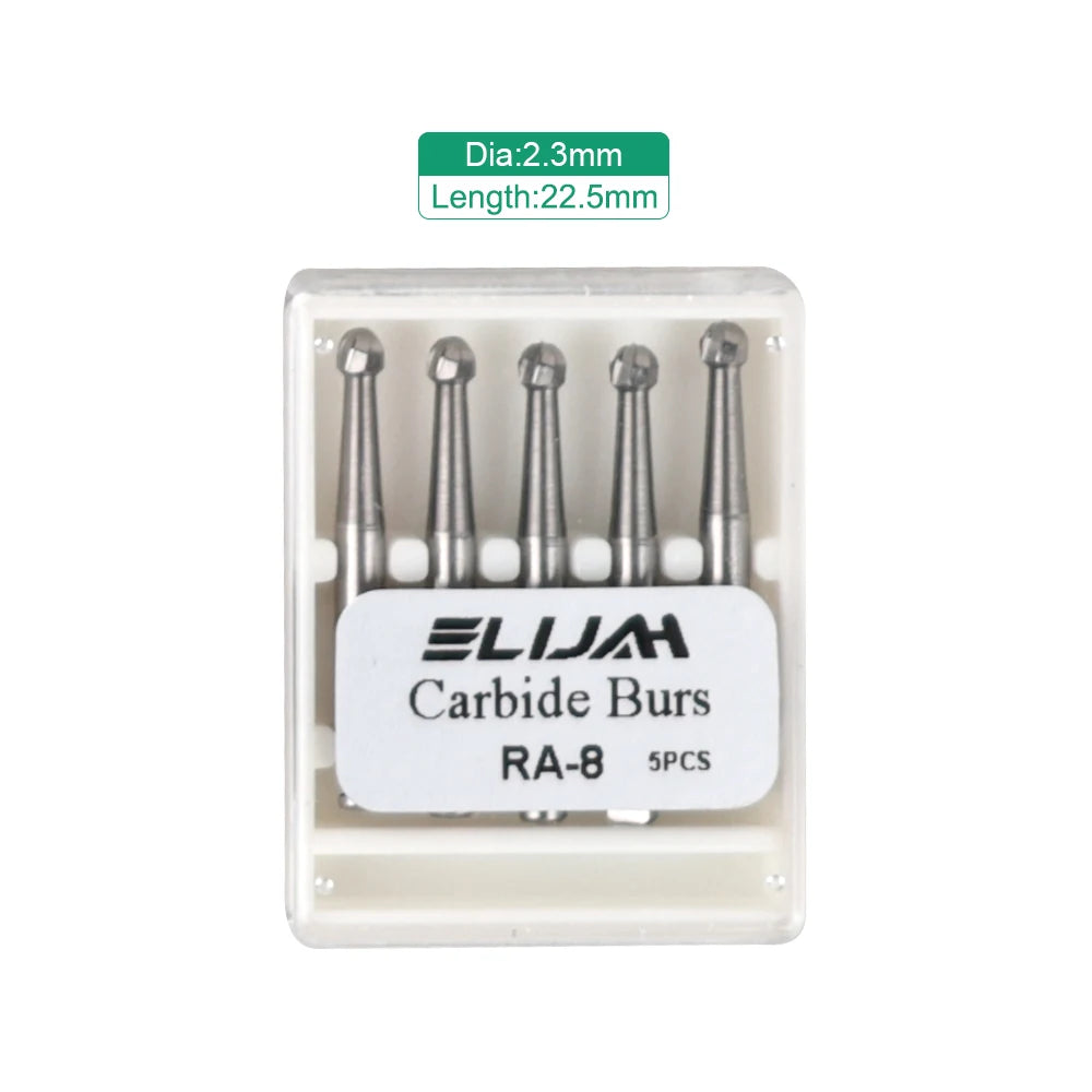 5Pcs/box Dia.2.35mm Dental Round Bur RA Series Tungsten Carbide Bur For Low Speed Contra Angle Handpiece Polishing Tool Material