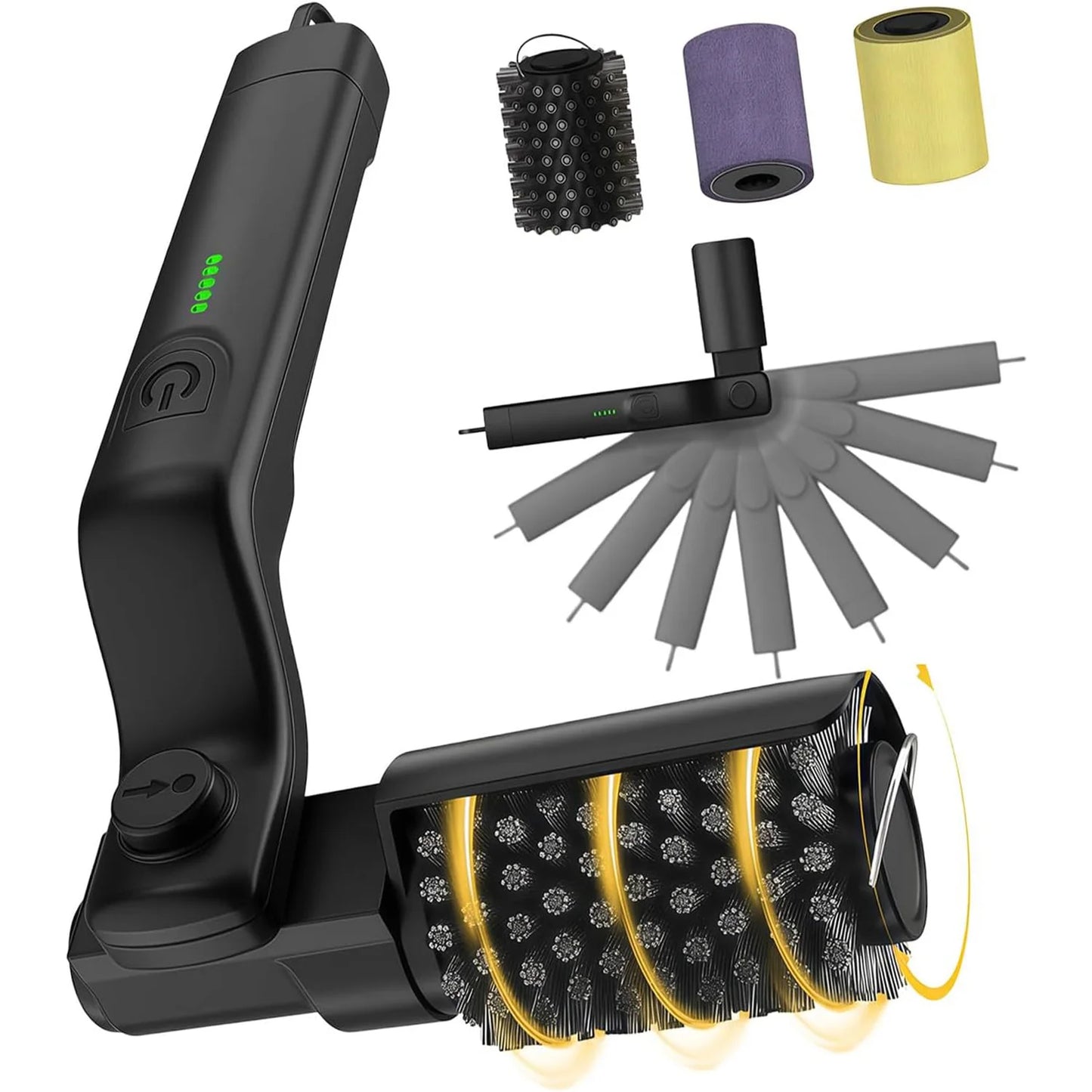 Electric Grill Brush Cleaning BBQ Cleaner Brush Cordless Rechargeable Rotary Adjustable Outdoor Heavy oil Stains Clean Tool