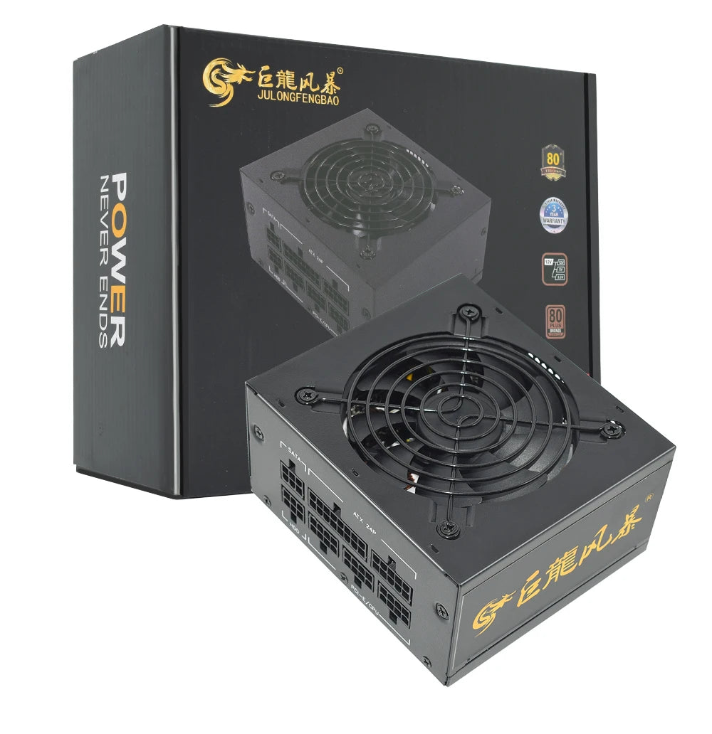 80Plus Bronze 400W 600W 110-230V Full Modular SFX Micro PC PSU High Efficiency Silent Fan Game Computer Power Supply