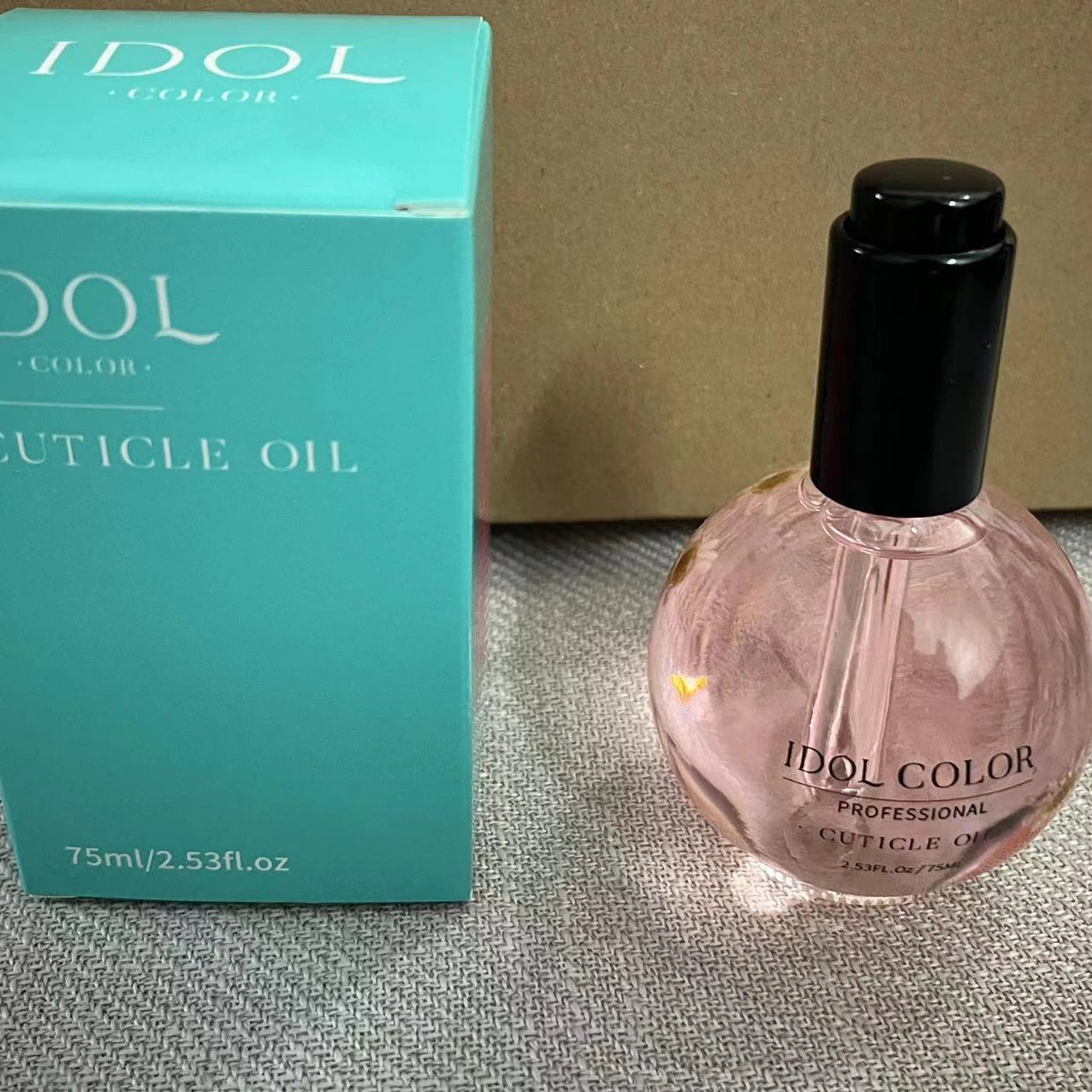 IDOL COLOR Cuticle Oil, 2.56 FL Oz, Repairs and Restores Cuticles - Organic Spa Treatment - For Stronger, Healthier Nails