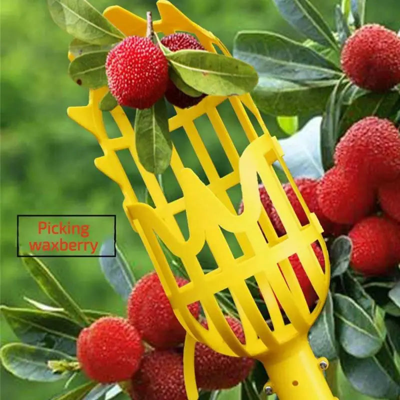 2024 Garden Basket Fruit Picker Head Plastic Fruit Picking Tool Catcher Agricultural Bayberry Jujube Picking Supplies