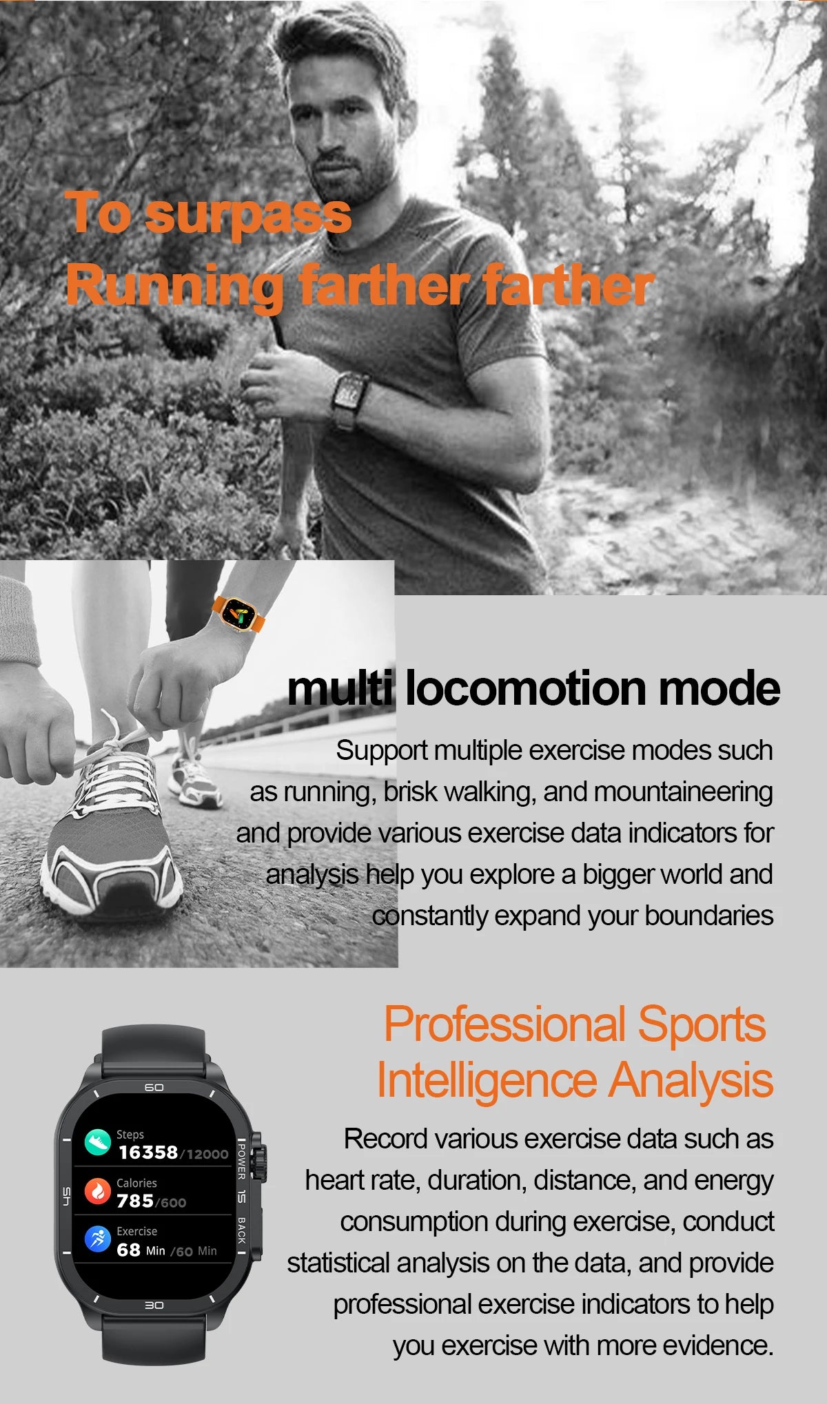 2025 New 49mm Smart Watch Men Women NFC Smartwatch BT Call Waterproof Wireless Charging AMOLED Screen Watch Ultra2 For Apple IOS