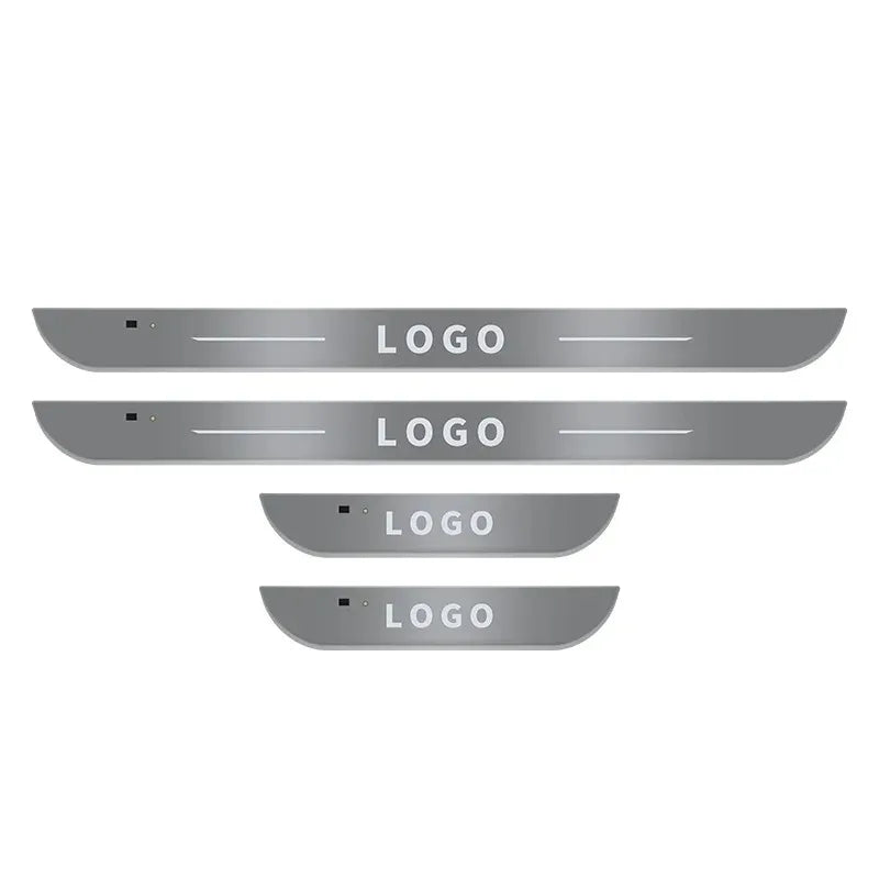 New style Car Door illuminated Sill light Logo Projector Lamp USB Power Wireless LED RGB Welcome Car Scuff Plate Pedal Light