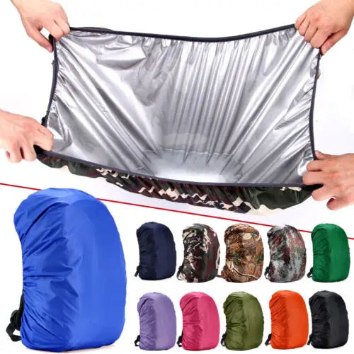 35-80L Outdoor Hiking Climbing Backpack Bag Waterproof Rain Cap Cover Case Folding Cycling Camping Drawstring Elastic Ultralight