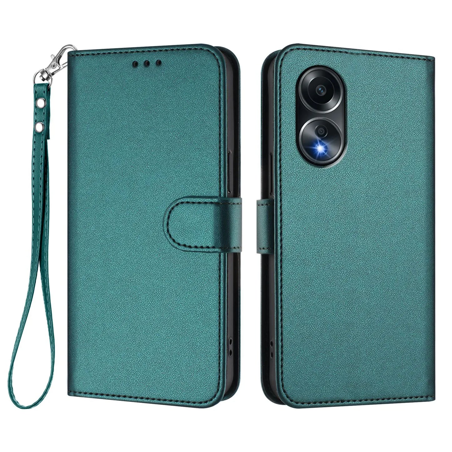 Leather Phone Case For Oppo A58 A57 A57e A57s A56 A55s A55 A54 A53s A52 A40 A40M A38 A36 A32 A18 A17 Card Slot Flip Wallet Cover