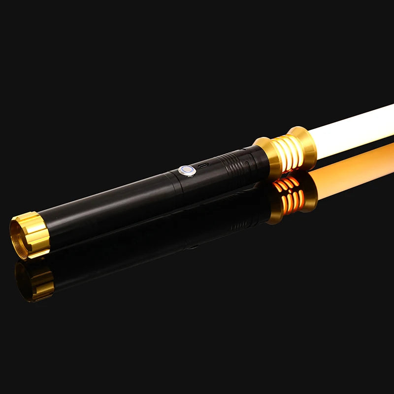 RGB Metal lightsaber 16 Color laser sword toy rave cosplay Flashing Weapon With Hitting Sound Effect FX Duel Lightsaber