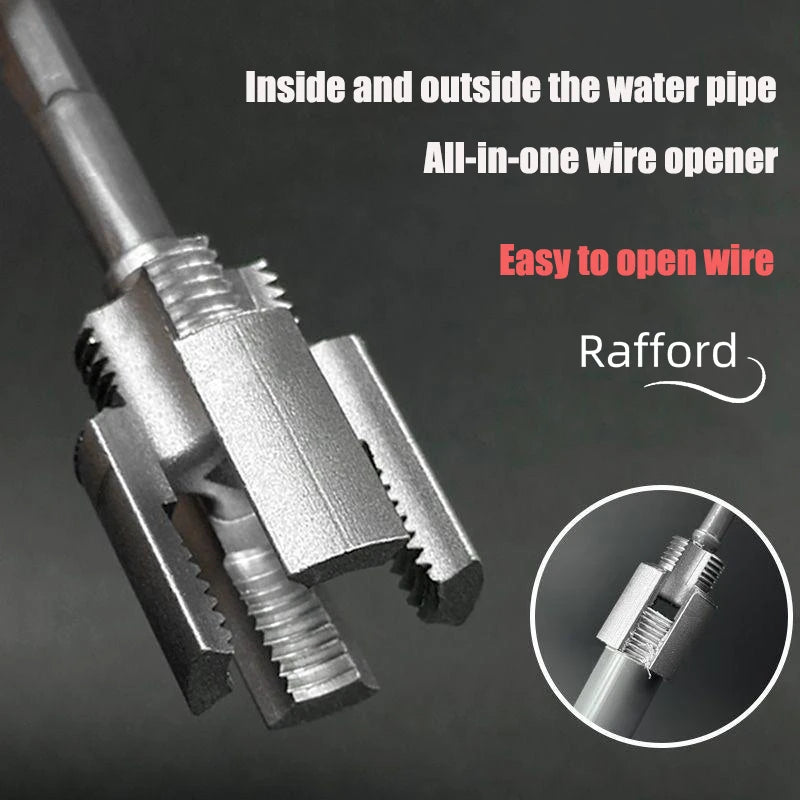 Integrated Internal and External Thread Pipe Threading Tool for 1/2-inch PPR Pipes, with Taps and Dies for Thread Cutting.