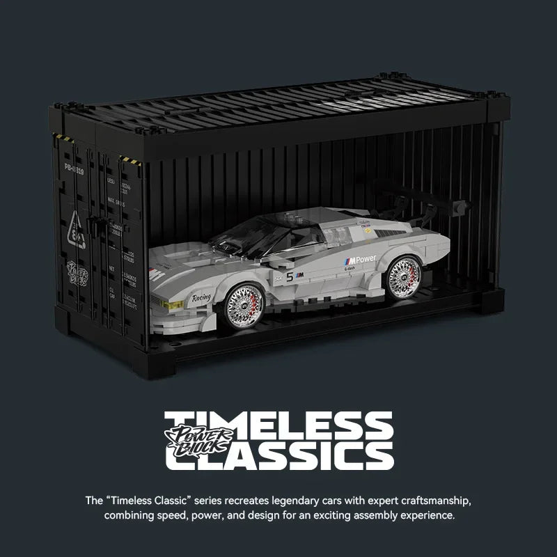 Container Sports Car Back To The Future Series 2 Change Puzzle Building Block Toy Tabletop Decoration Gift With Box