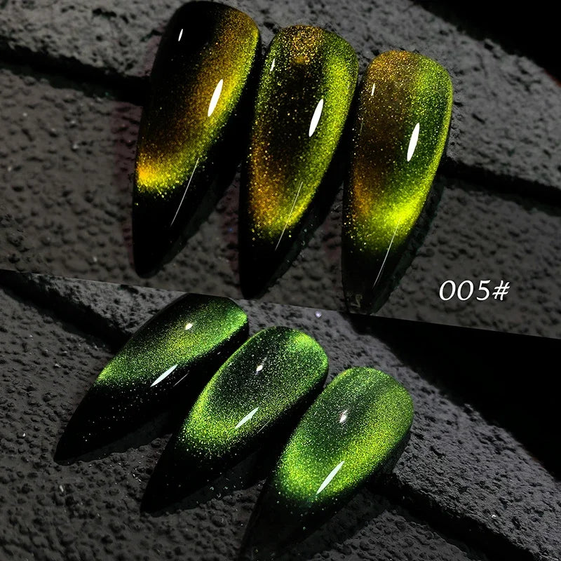 8ml 9D Rainbow Cat Eye Magnetic Nail Gel Phototherapy Adhesive Semi Permanent Nail Art Manicure Soak Off LED UV Gel