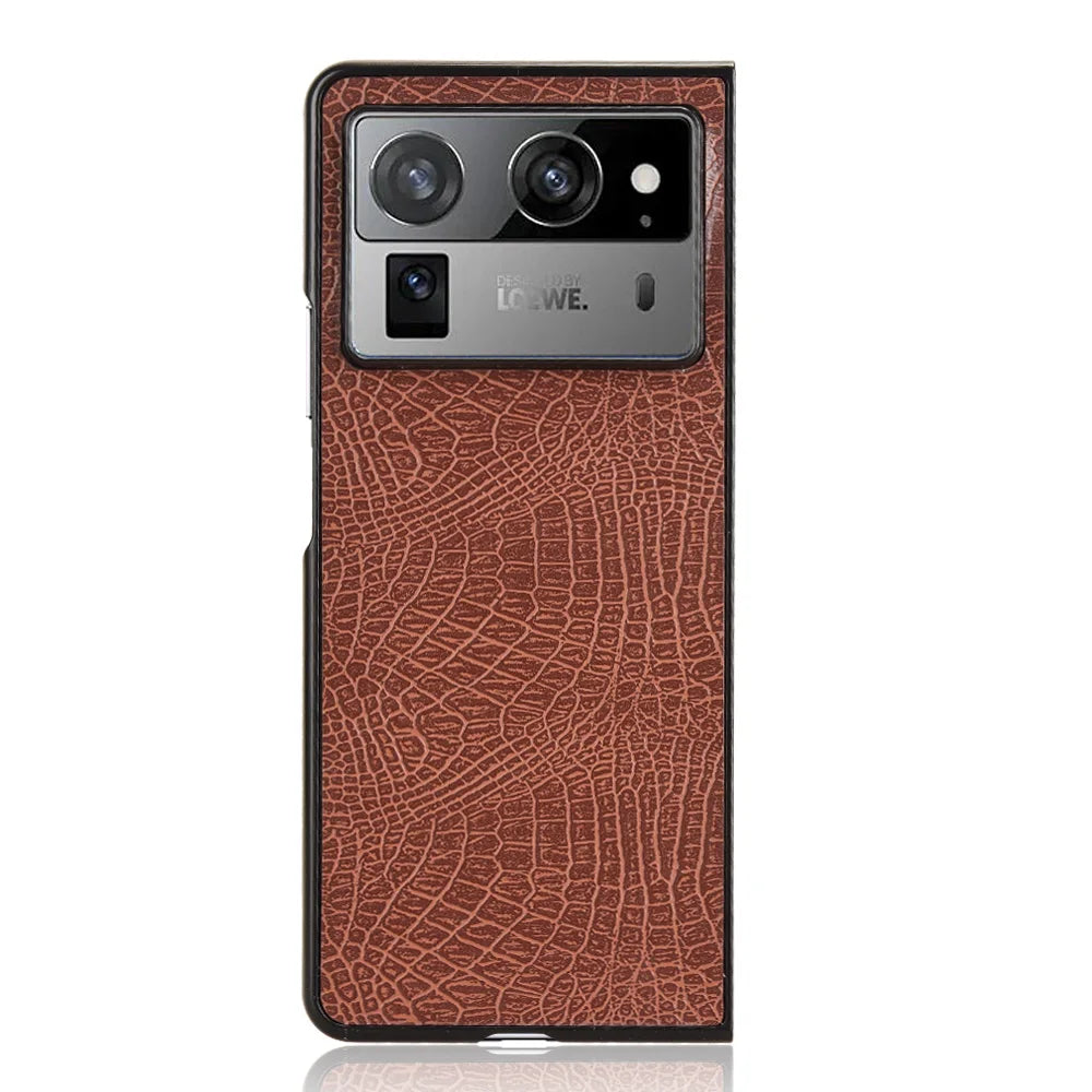For Tecno Phantom V Fold 2 Case Luxury Leather Skin Texture Ultra Thin Slim Back Cover For Tecno Phantom V Fold2 Phone Cases