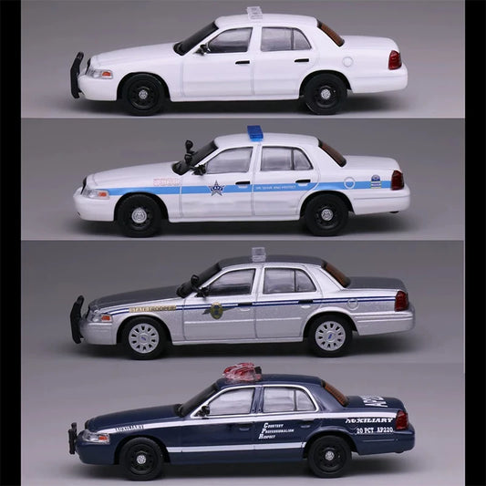 1:64 596 Scale Silver Alloy Model Diecast Metal Muscle Car Gran Torino Collection Toy Ornaments Gifts To Friends