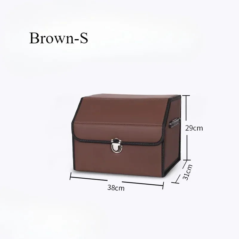Car Trunk Storage Box Multipurpose Foldable Organizer with 3 Compartments  Extra Large Flexible Adjustment Car Seat Storage Bag