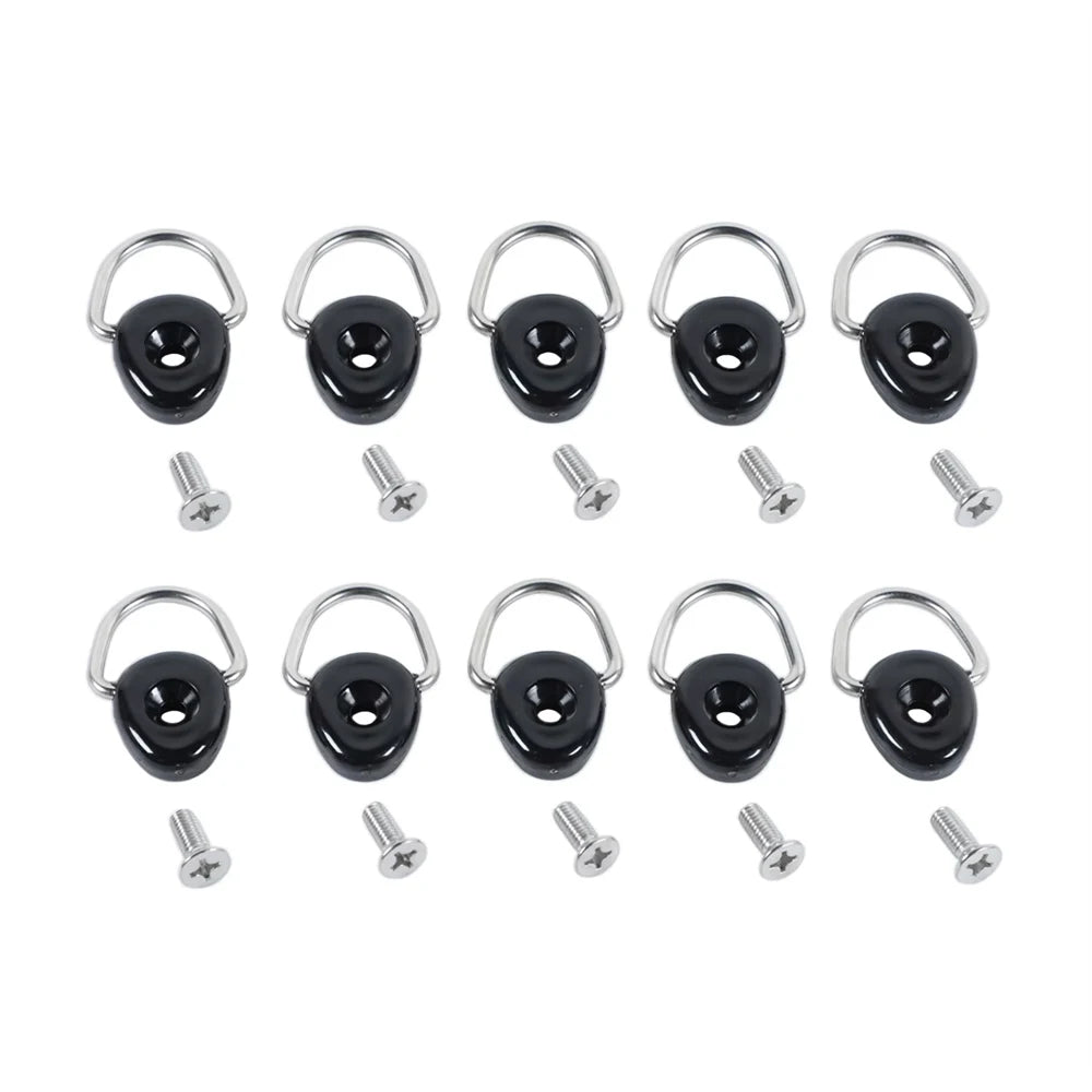 Tie Down Anchors D-Ring Buckle for Suzuki Jimny JB64 JB74 2019-2024 Trunk Fixed Screw Trailer Net Hook Car Interior Accessories