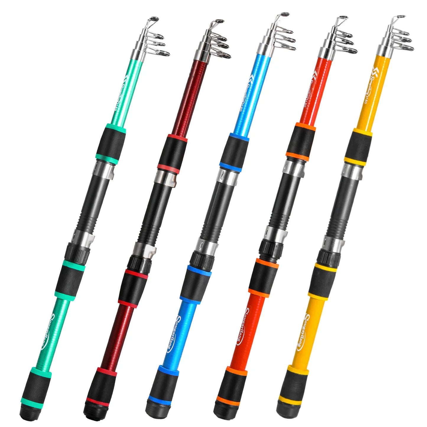Sougayilang 1.8M Spinning Fishing Rod M Power Telescopic Children Fishing Telescopic Rock Fishing Pole Carp Feeder Surf Beginner