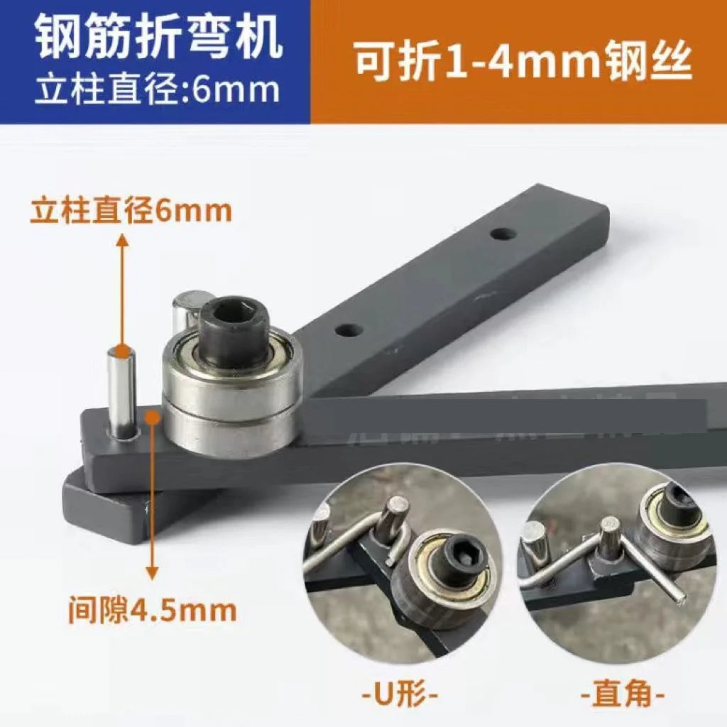 Manual Bending Machine, Steel Bar Benders, Braided Basket, Anchor Hook,Iron Steel Copper Bar, Light Bracket, Manual Bending Tool