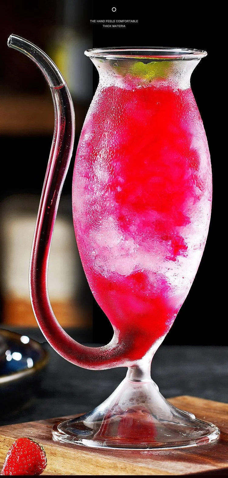 300ml Curved Straw Cocktail Glass (Per Pc)