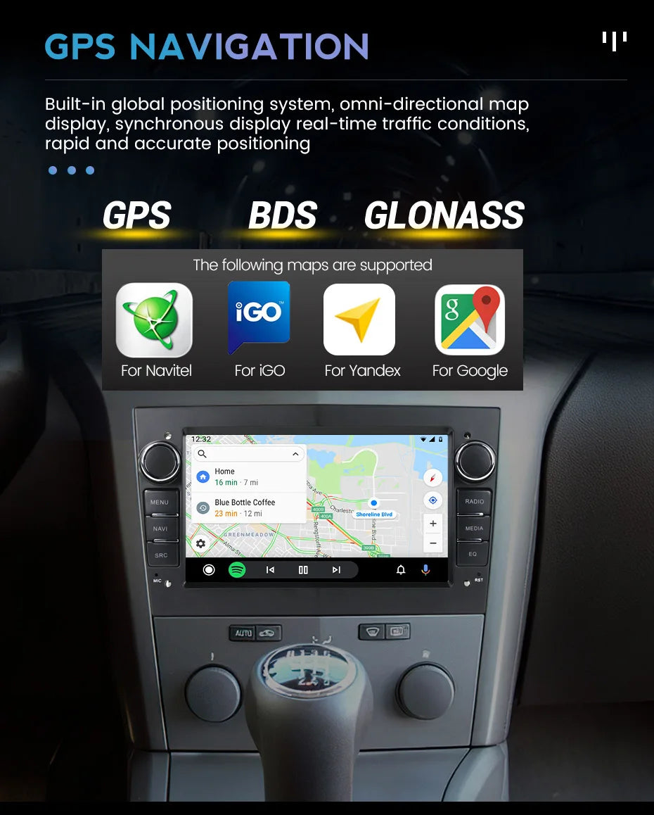 MEKEDE 2 Din Car Radio Multimedia For Opel Vauxhall Astra Antara Meriva Vivaro Combo Signum Vectra Corsa GPS Navigation Stereo