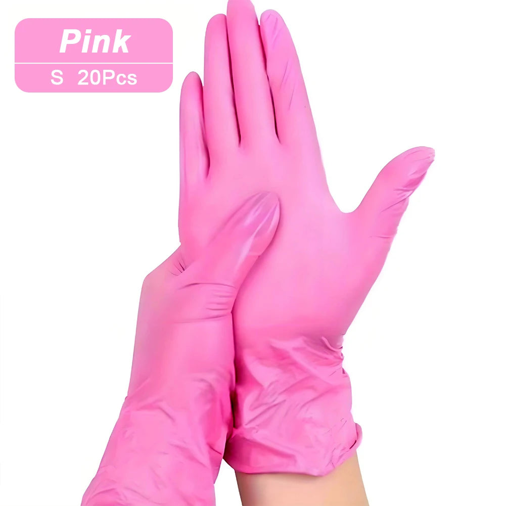 50/20PCS Multifunctional Waterproof, Anti-static, Durable Disposable Nitrile Gloves Suitable for Cooking Food Preparation Tools
