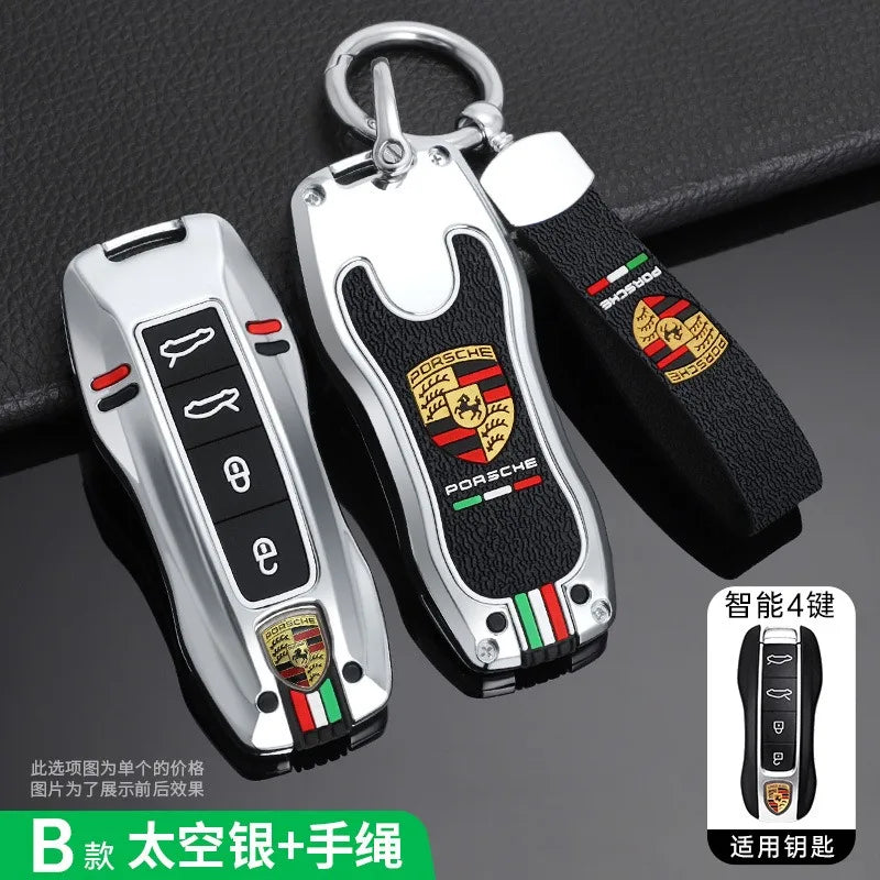 Auto Smart Remote Key Case Cover Protector For Porsche Panamera Carman Macann Bobst Cayenne 911 981 991 970 996 Car Accessories