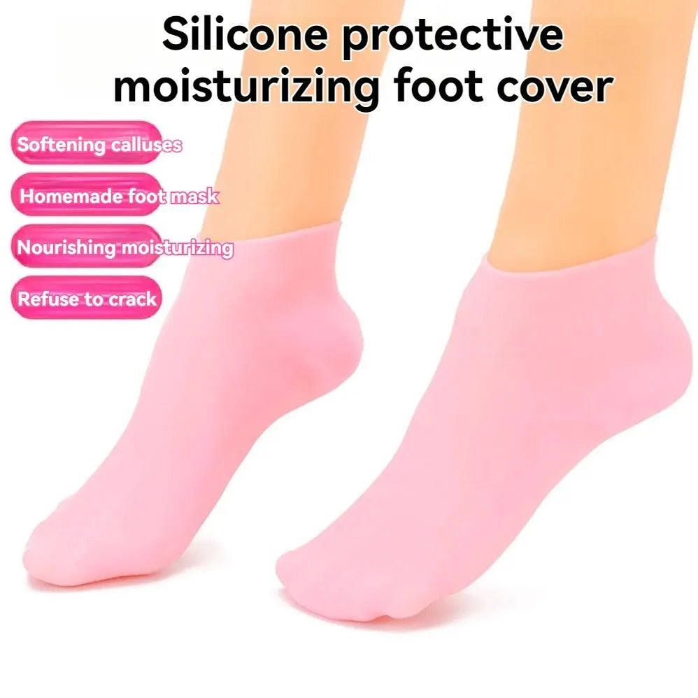 A Pair Of Silicone Socks Moisturise And Prevent Cracks And Soften Calluses And Cornsfoot Maskbeach Socksprotective Foot Covers