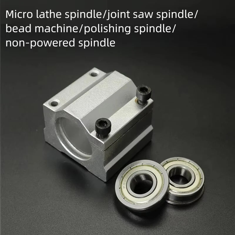 Spindle Assembly for Woodworking Mini Lathe Beads Locomotive Lathe 65 Small 50 Three-jaw Rotary Chuck 80 Four-jaw Chuck