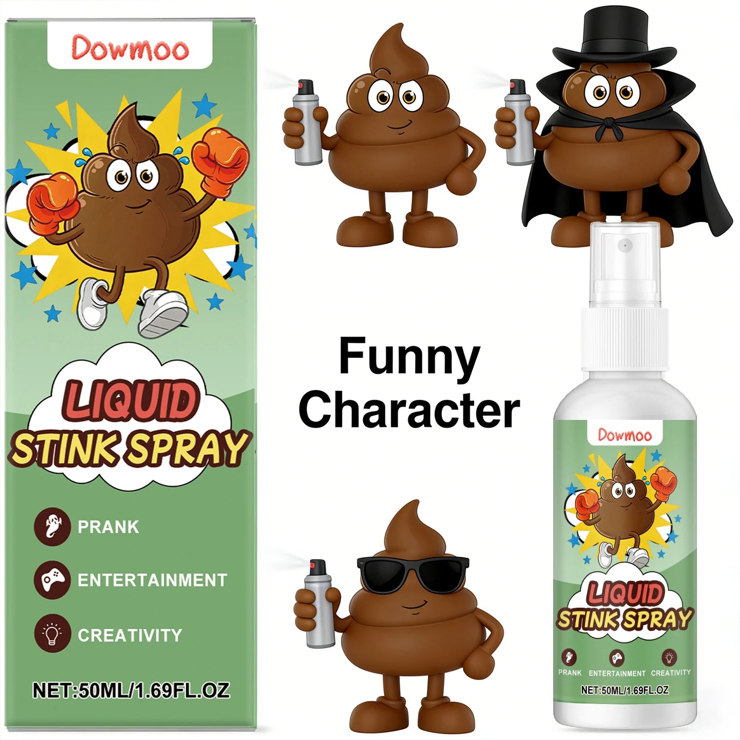 Liquid Fart Spray Non Toxic Realistic Fart Odor Prank Toy Halloween Props Ass-Smelly Funny Props Stinky Gas Spray Party Supplies