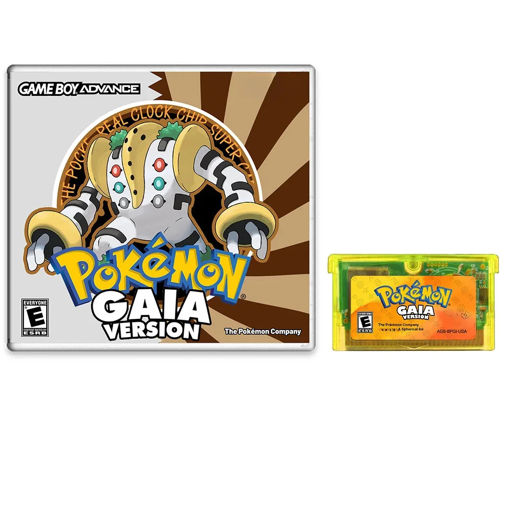 GBA RTC Pokemon  Real Clock  New Version 2.0 Game Card  Featured Popular English Games