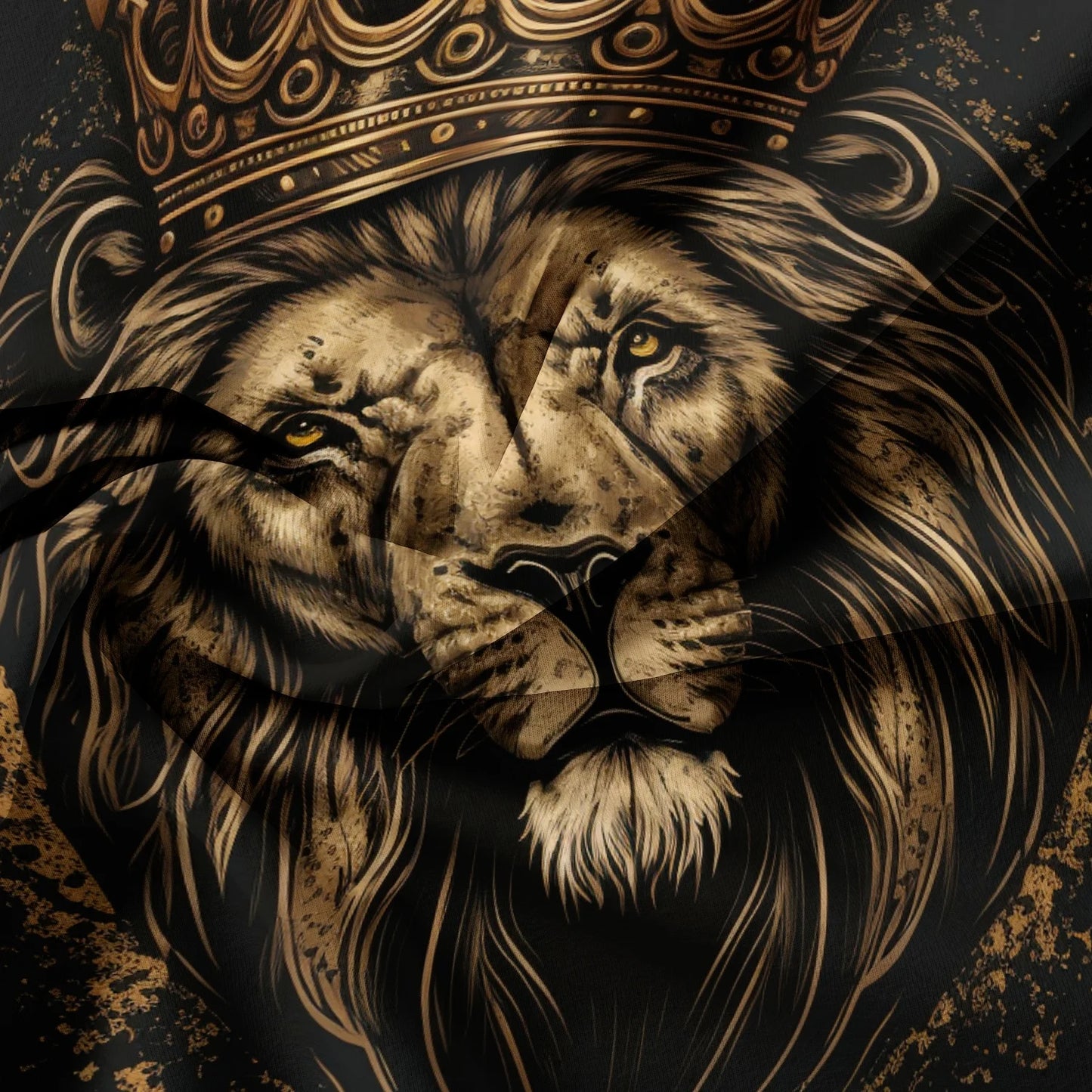 3pcs Lion & Crown Print Bedding Duvet Cover Set, Including 1 Duvet Cover & 2 Pillowcase Without Filler, Bedding Supplies