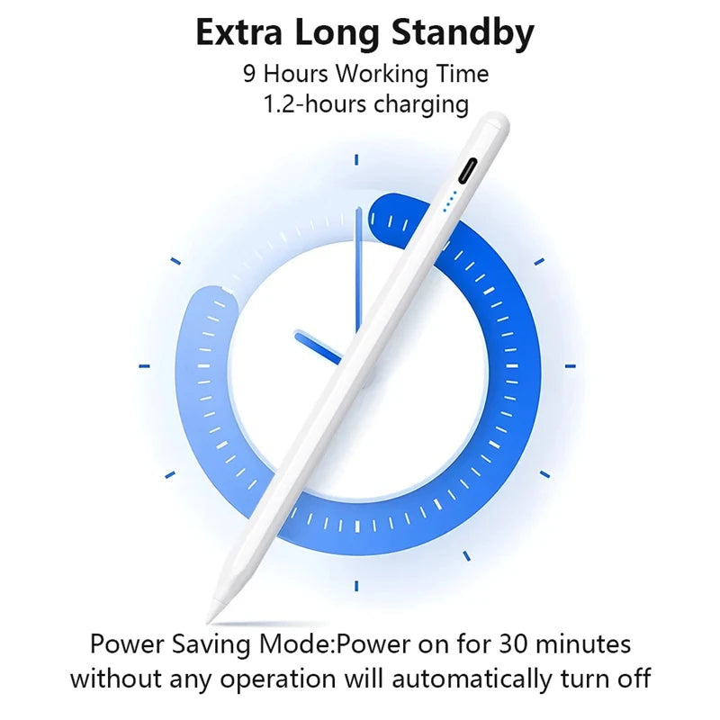 Stylus Pen For Apple iPad Palm Rejection Power Display For iPad Pencil Accessories 2022 2021 2020 2019 2018 Pro Air Mini Stylus