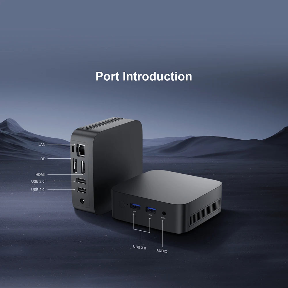 T10 Mini PC Intel Alder Lake N150 Windows 11 Ultra Small Pocket Computer 4K 60Hz Output  Wifi5 BT4.2