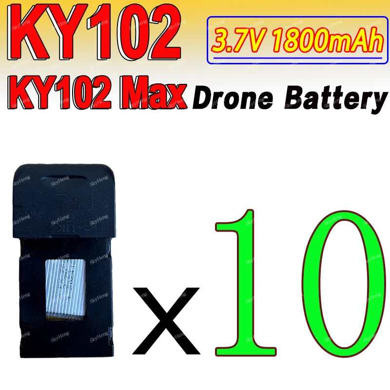 Original KY102 Drone Battery 3.7V 1800Mah Drone Original Spare Parts Flying 15 Mins KY102 Max Drone Battery