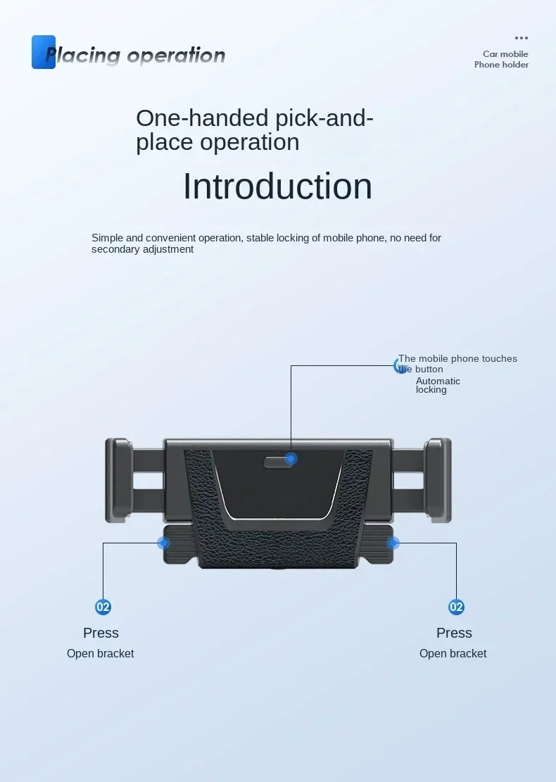 RandGrey Car Phone Holder for Universal Mobile Phone Holder Stand Car Phone Stand for Car Air Outlet Mount Car Cell Phone Suppor