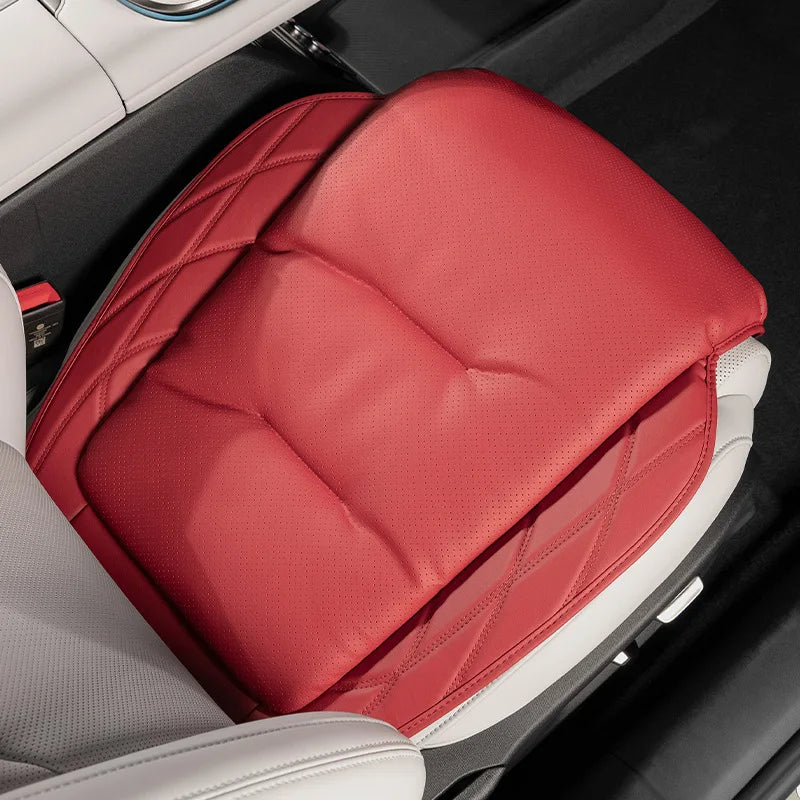 New Car Seat Cushion Waist Cushion for Mercedes Benz/BMW/Audi Breathable and Ventilated Nappa Leather All Season Seat Cushion