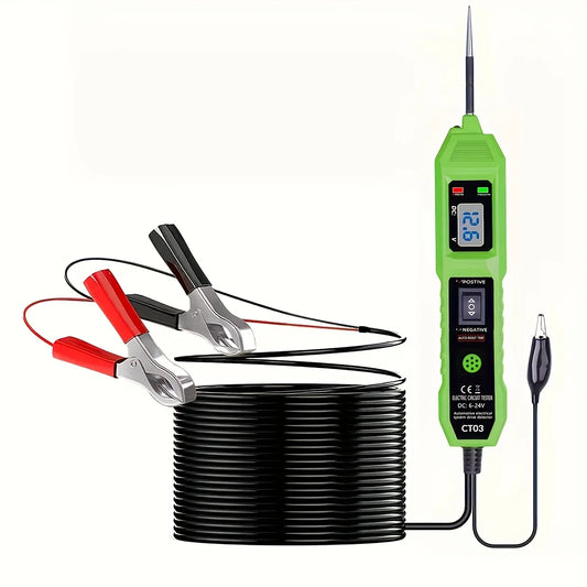High-Performance Multifunctional Automotive Circuit Tester and Drive Detector - Digital Display, Adjustable Resistance, Ergonomic Design, Used for Electrical System Diagnostics, Circuit Switch Inspection, Vehicle Maintenance