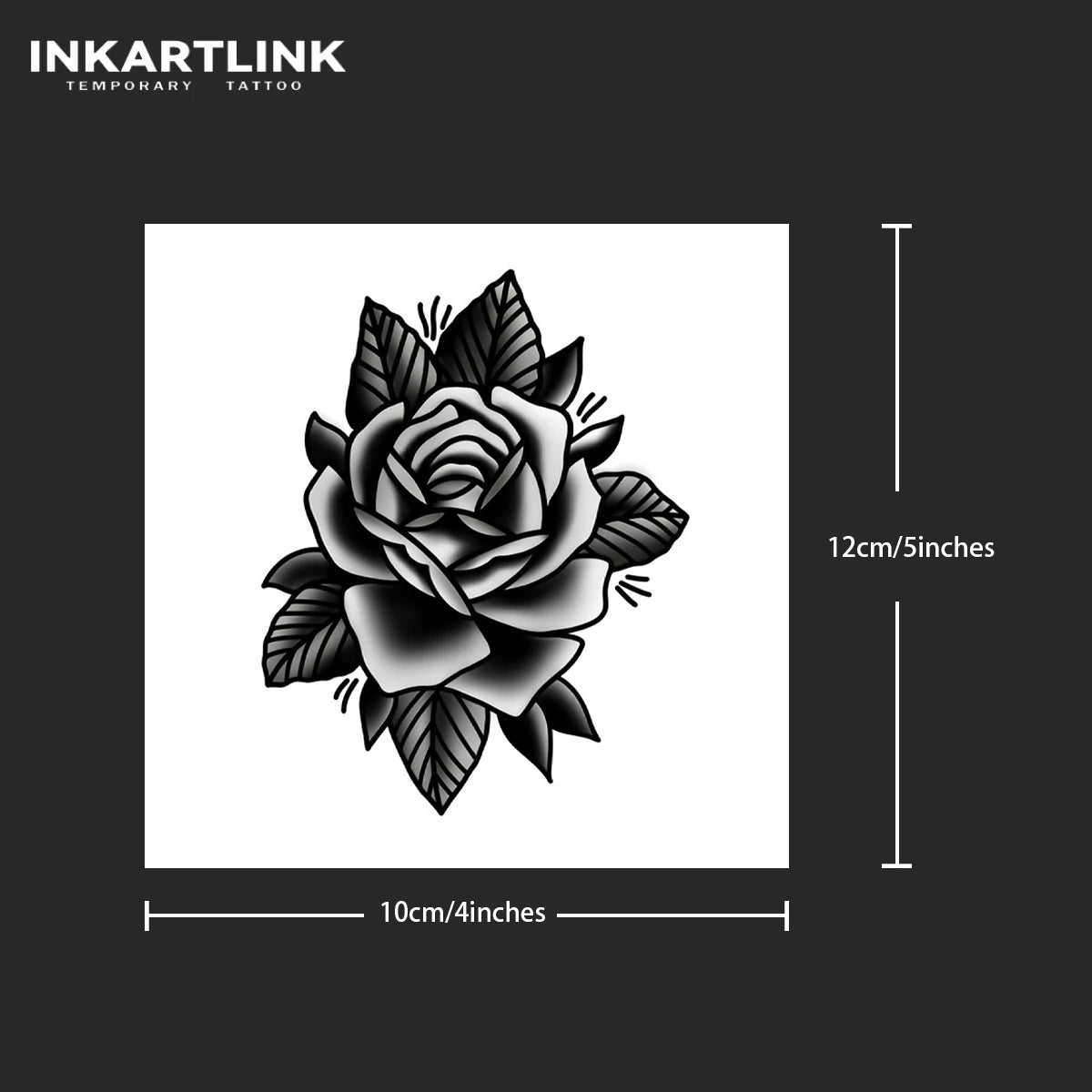 Rose, cool temporary tattoo stickers, durable waterproof, semi permanent herbal tattoo stickers