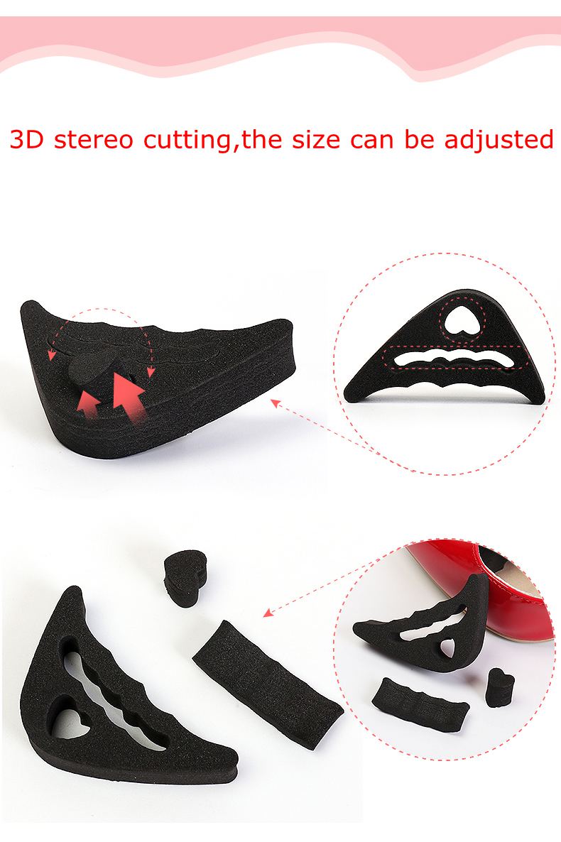 Toe Plug Soft Half Insoles Reusable Toe Sponge Filler Inserts for Shoes Adjustable Too Big Foot Brace Pads Unisex Shoe Inserts