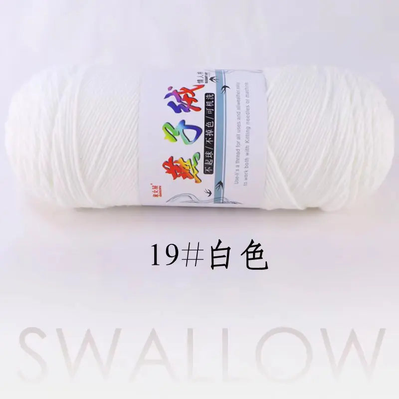 1Pc 200g Milk Cotton yarn for hand knitting Acrylic Crocheting Thread Yarn Crochet Doll sweater bag blanket slipper