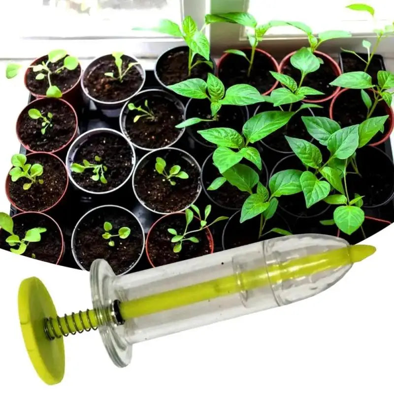 1~10PCS Gardening Tool Supplies Syringe Seeder Mini Sowing Seed Dispenser Garden Seed Sower Planter Manual Seeding Flower Pot