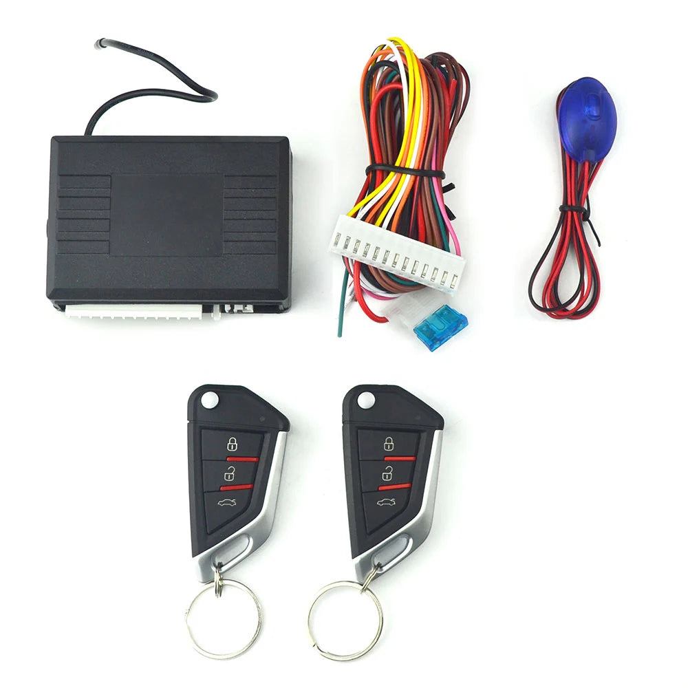 12V Universal Car Auto Remote Central Locking System with 2 Remote Controls Keyless Entry System Remote operation