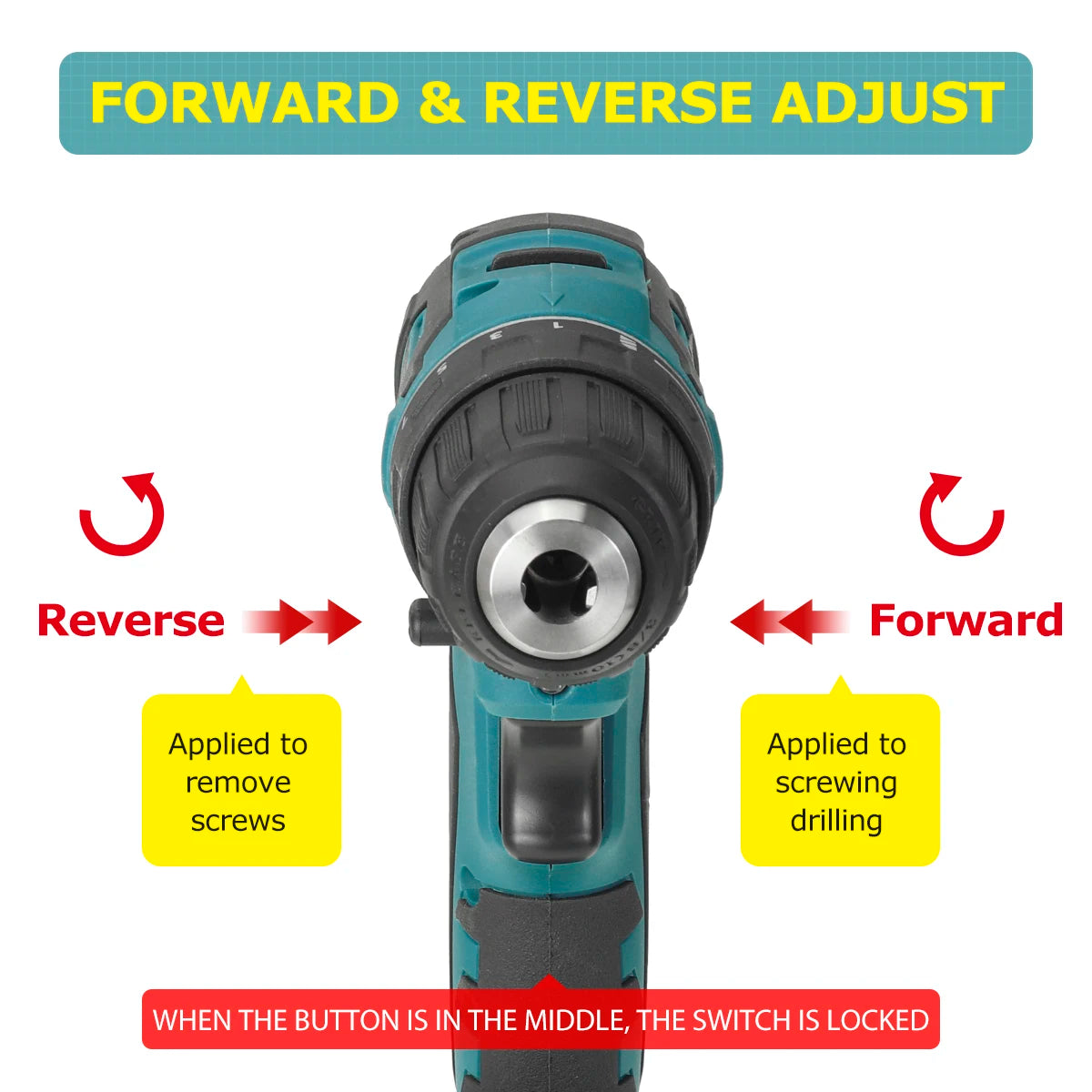 Drillpro 10/13mm Rechargeable Electric Screwdriver Cordless Drill Brushless Handheld Power Tool For Makita 18V Battery