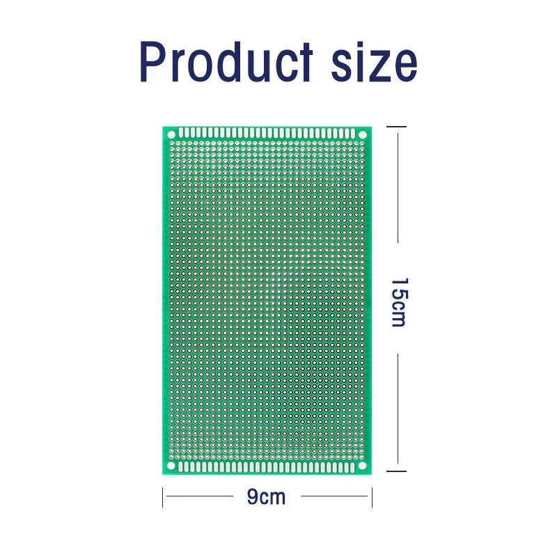 1/5PCS PCB Board Green Single Side Prototype Boards 2x8CM 3x7CM 4x6CM 5x7CM 6x8CM 7x9CM 8x12CM 9x15CM 10x10CM 10x15CM 10x22CM