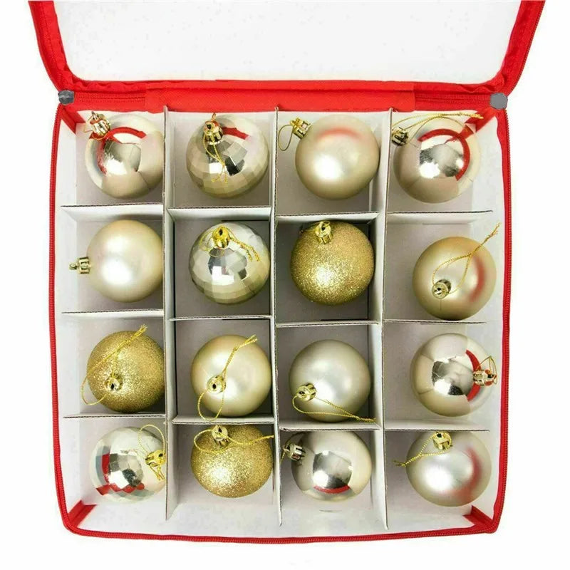 64-Grid Baubles Storage Box Christmas Balls Storage Xmas Tree Decorations Organizer Bauble Storage Divider Toys Storage Box