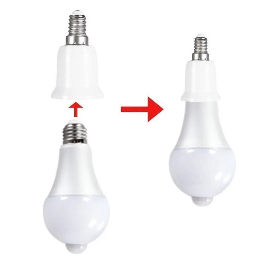 VzzUoo E14 To E27 Adapter Conversion Socket Fireproof Plastic Converter High Quality Material Socket Bulb Adapter Lamp Holder