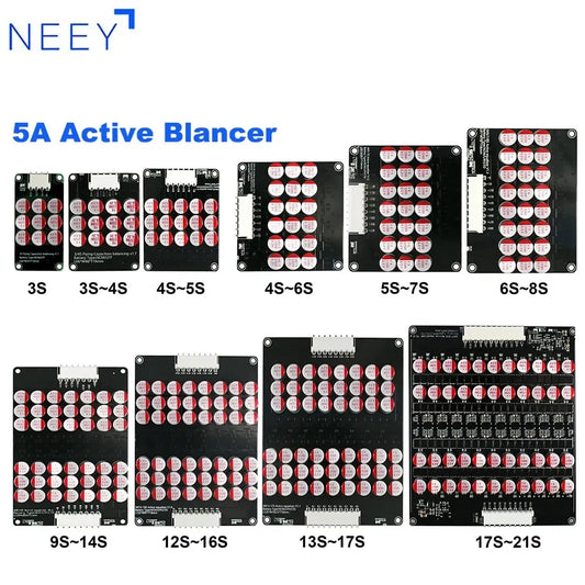 5A Active Equalizer 3S 4S 5S 6S 7S 8S 9S 10S 11S 12S 13S 14S 15S 16S 17S 21S Balancer Lifepo4/lipo/lto Battery Energy Capacitor