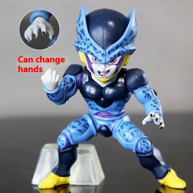 10cm Anime Dragon Ball Z Cell Omnibus Super Kawaii Shahru Figure Action Model Anime Figurals Hobby Toysf Riend Birthday Gifts