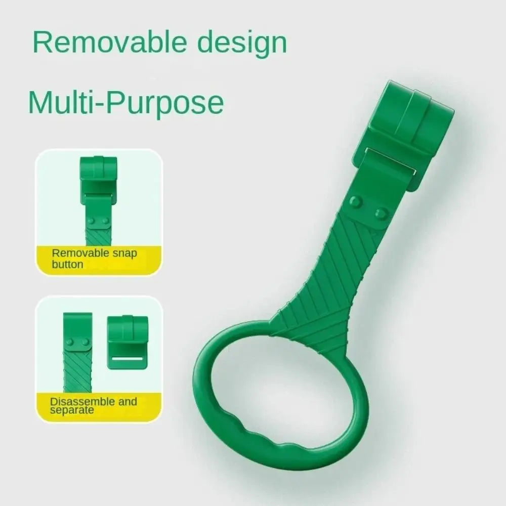 Plastic Pull Ring for Playpen Solid Color Baby Crib Hooks Stand Rings Baby Walking Assist Tools Creative Bed Accessories