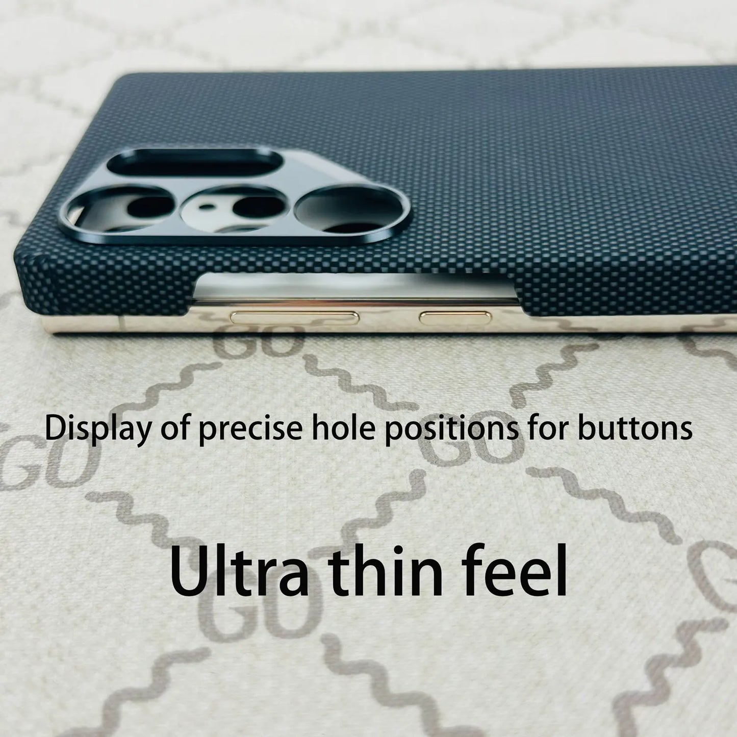 For Samsung Galaxy S25 Ultra Original Feel Ultra-Thin Real Aramid Carbon Fiber Case Built-in Magnetic Wireless Charging